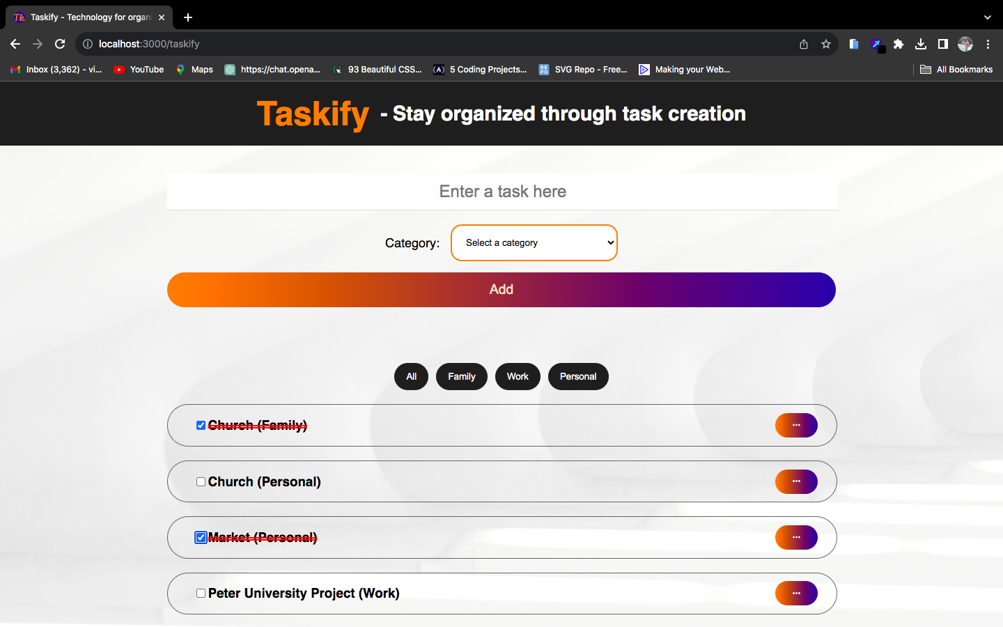 taskify page